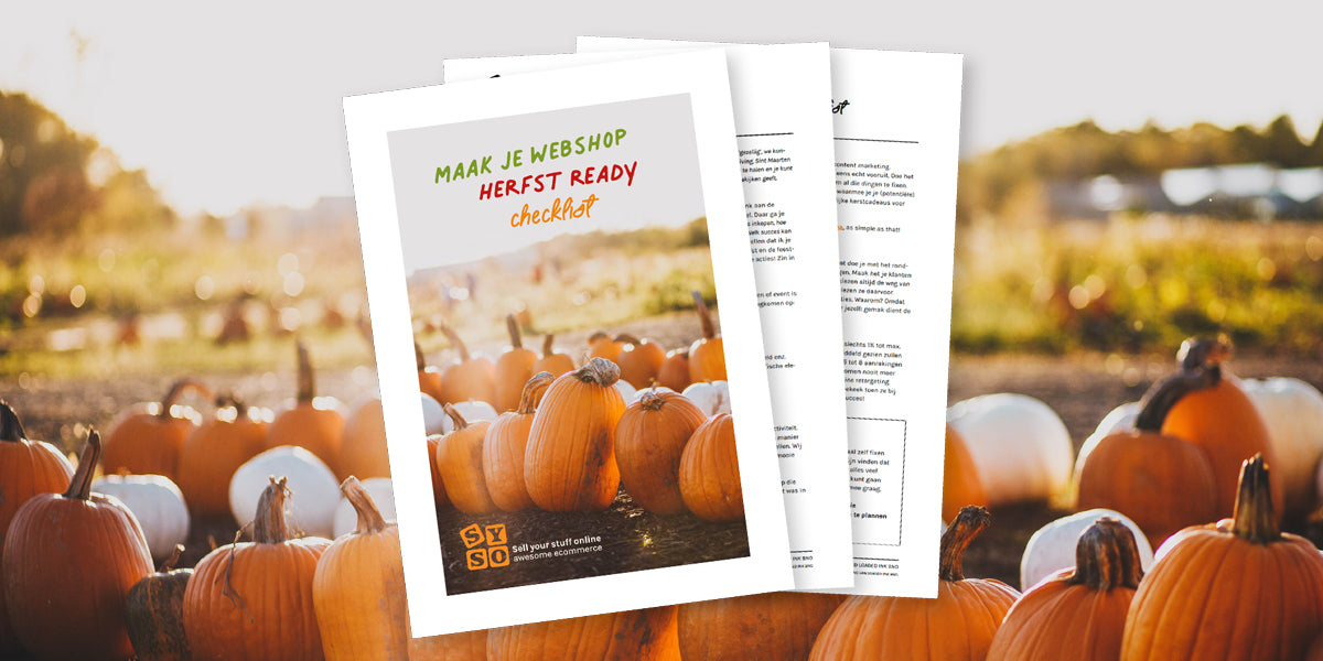 Maak je webshop herfst ready met deze handige checklist