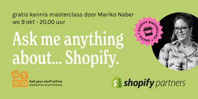 Gratis masterclass: Ask me anything about... Shopify